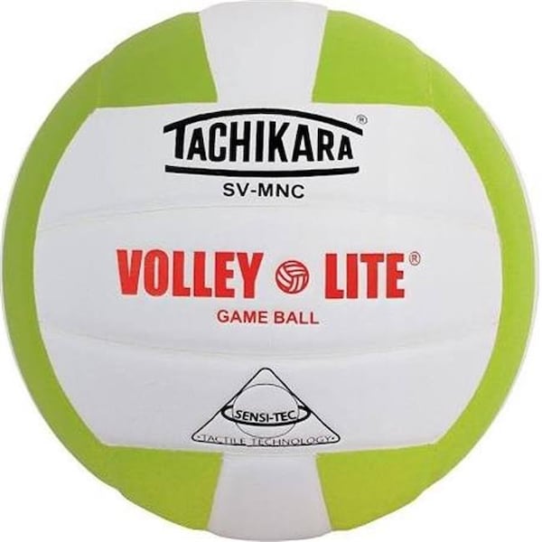 Tachikara Tachikara SVMNC.LGW Volley Lite Training Volleyball - Lime Green & White SVMNC.LGW - main